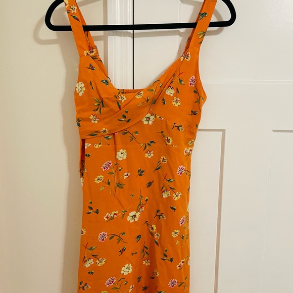Volcom Dresses & Skirts - Volcom Orange Floral Mini Dress